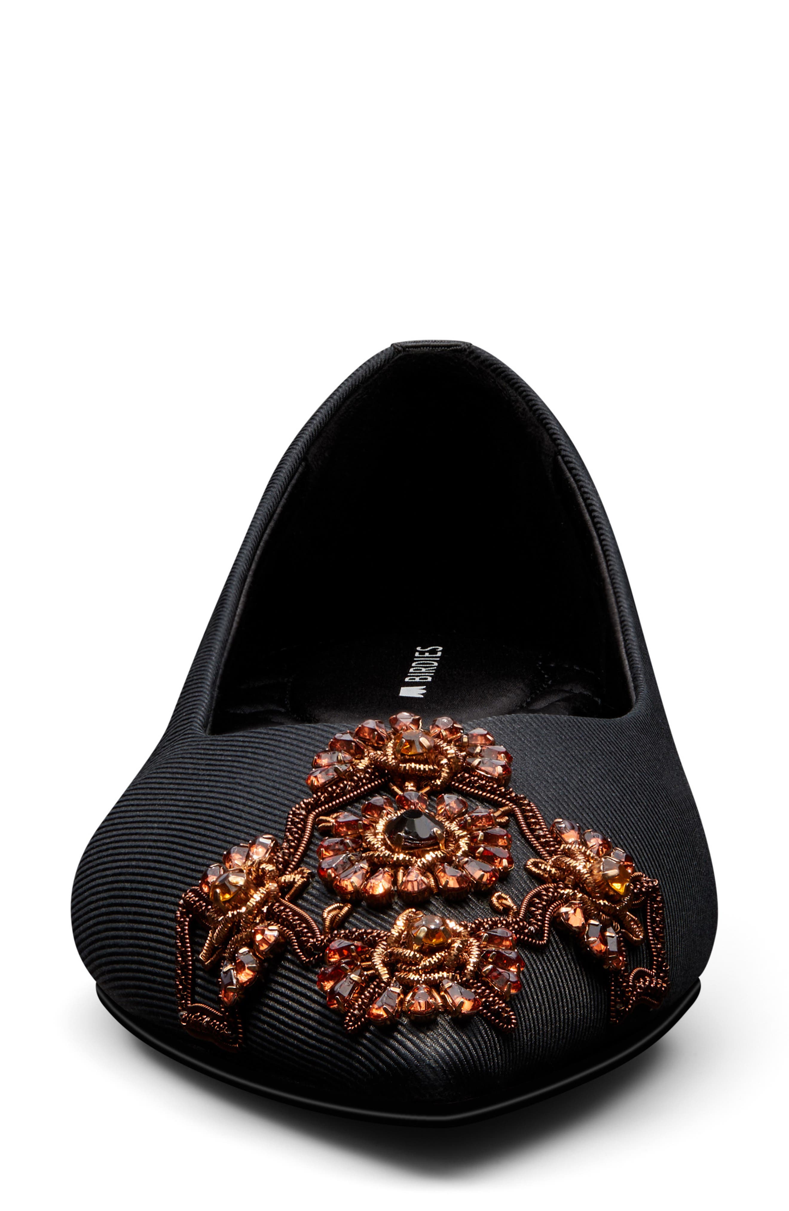 The Goldfinch 15 Slides Goldfinch Slide Silk, Alternate, color, BLACK JEWELED SILK