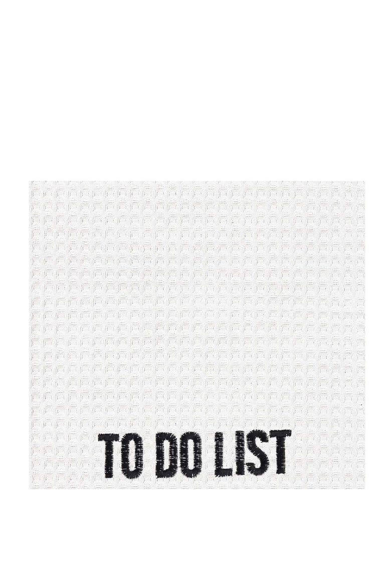 To Do List Cotton Kitchen, Alternate, color, White