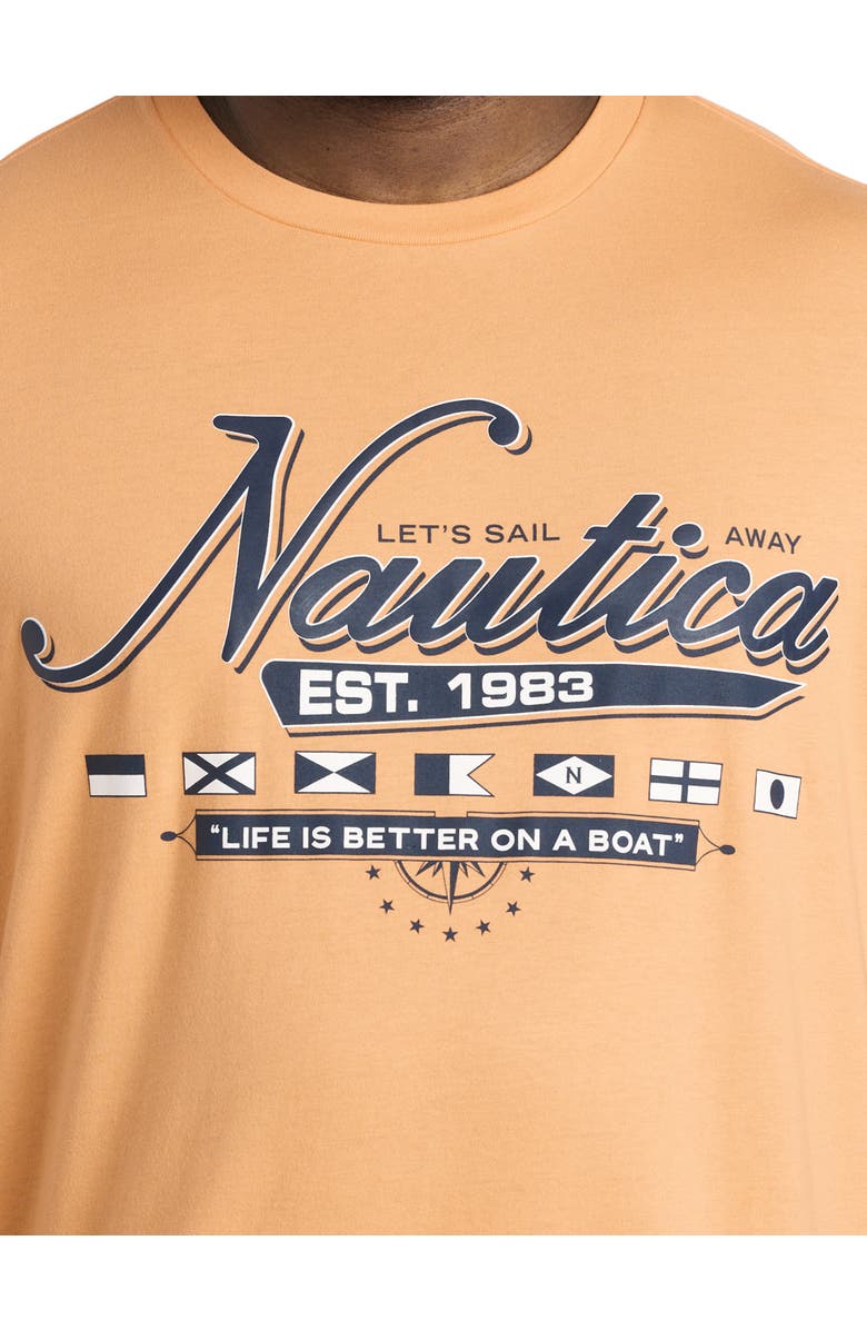 Nautica Big & Tall Sail Away Graphic Tee, Alternate, color,