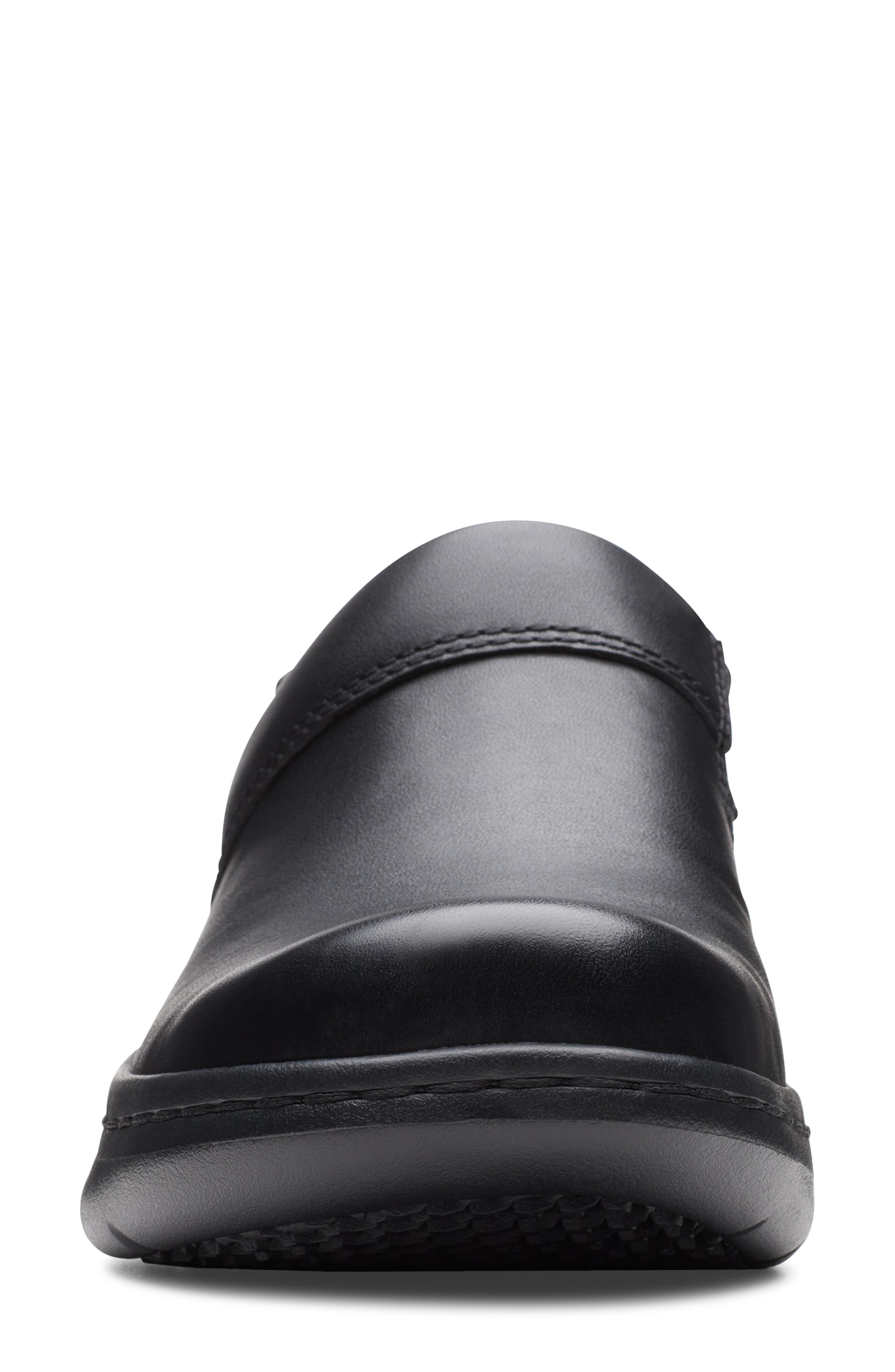 Clarks<sup>®</sup> Pro Gem Clog, Alternate, color, Black Leather