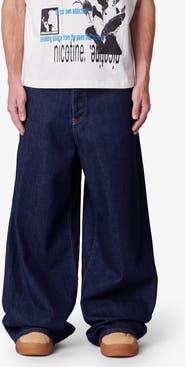 mnml Raw Baggy Rave Wide Leg Jeans