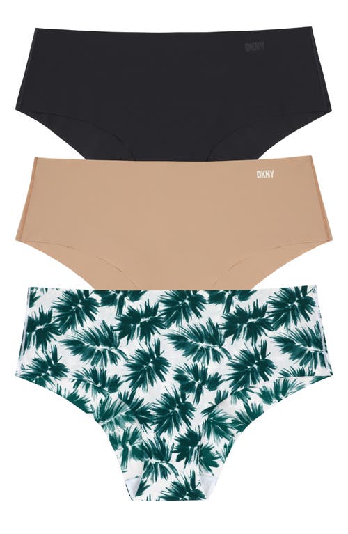 Dkny Litewear Cut Anywhere Assorted 3-pack Hipster Briefs In Multi