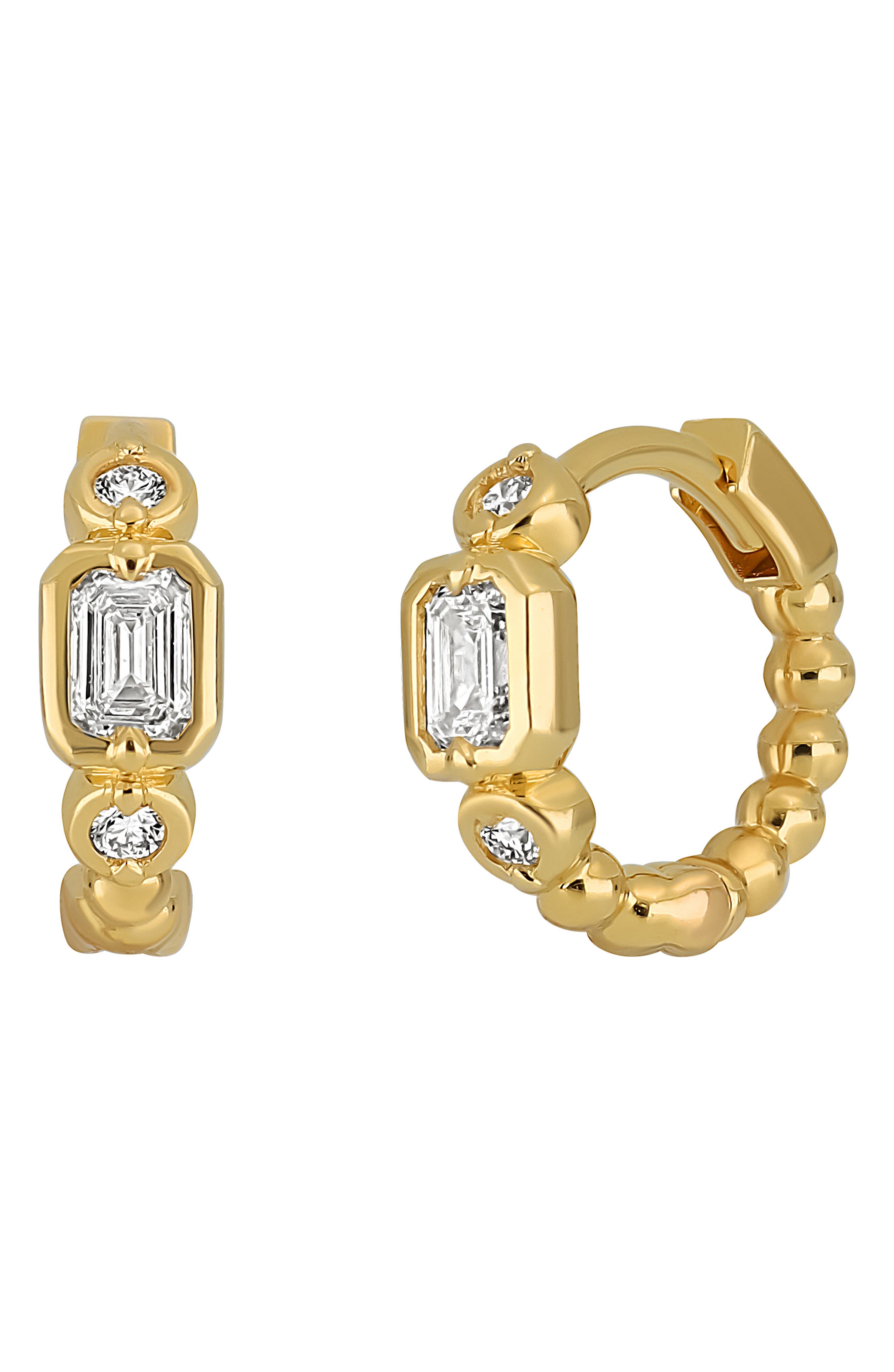 Bony Levy Monaco Diamond Hoop Earrings