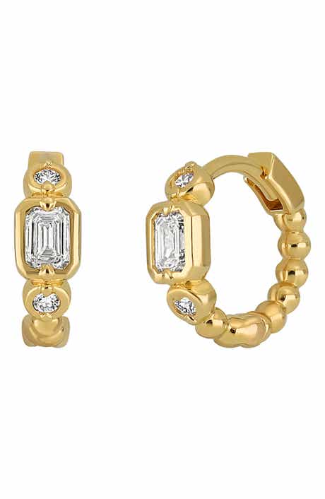 Bony Levy Monaco Diamond Hoop Earrings