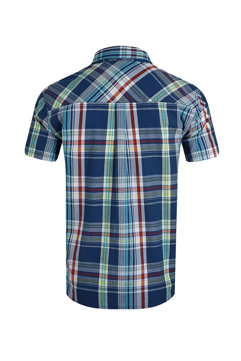 Judd Short Sleeve Check Shirt, Alternate, color, Estate Blue
