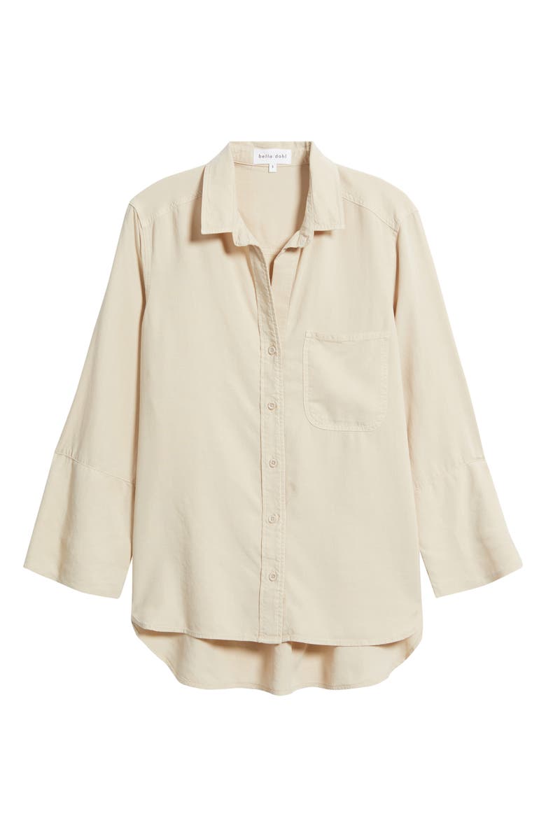 Bella Dahl Shirttail Button-Up Shirt, Alternate, color, Linen Sand