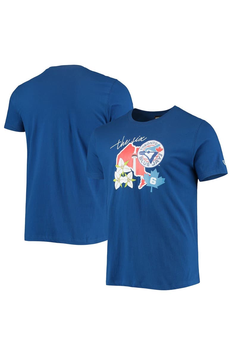 New Era Men's New Era Royal Toronto Blue Jays City Cluster T-Shirt, Main, color,