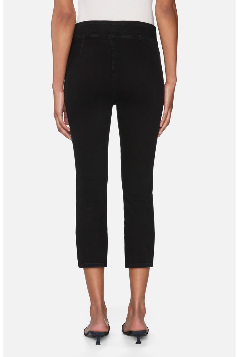 Jetset Weekend Pull-On High Waist Capri Jeans, Alternate, color, SHEEN NOIR