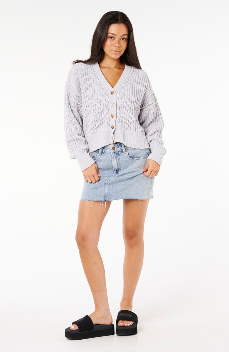 Rip Curl Neon Isles Cardigan, Alternate, color, Grey