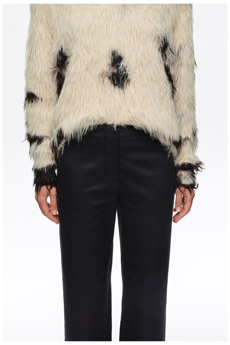 Straight-Leg Ankle Trousers, Alternate, color, DARK NAVY