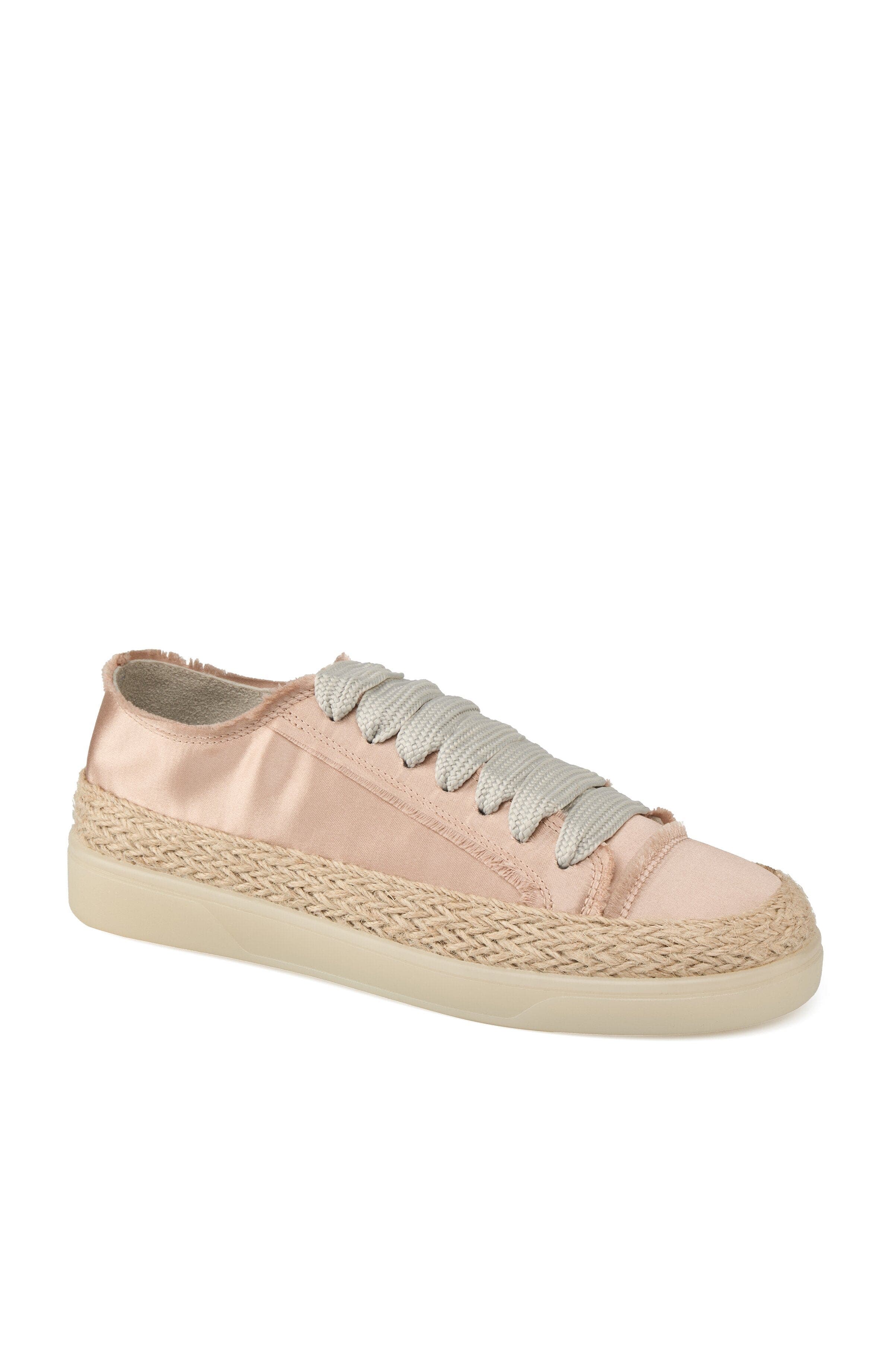 JSlides Footwear Hilda Satin Sneaker, Main, color, Champagne