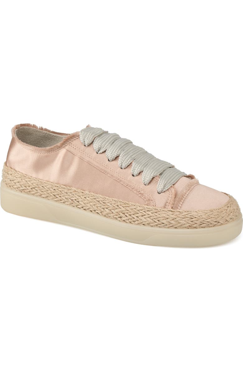 JSlides Footwear Hilda Satin Sneaker, Main, color, Champagne