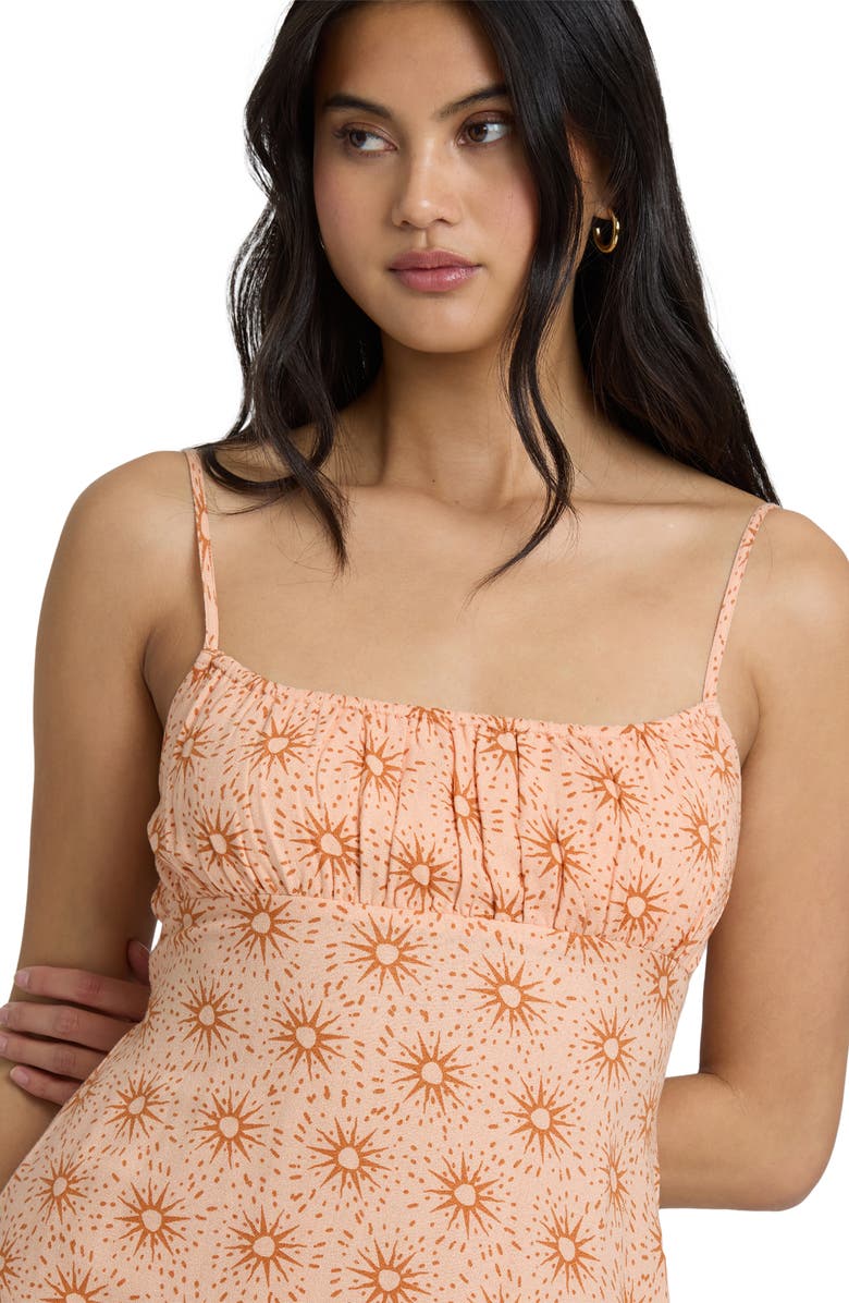 Billabong Dreaming of Sun Mini Sundress, Alternate, color, Light Peach