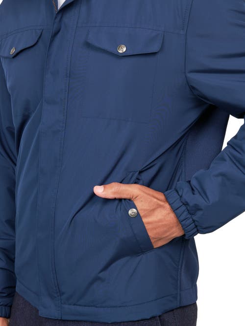 Construct Solid Hybrid Field Jacket In Navy