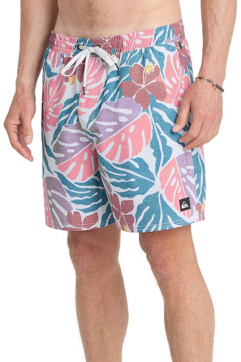 Mix Volley 17" Swim Trunks, Alternate, color, BLUE CORAL