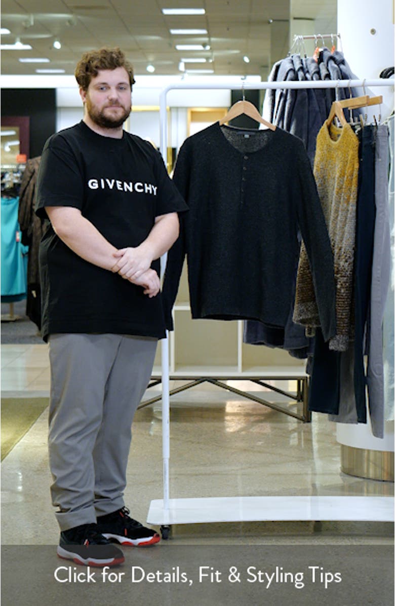 Alhandra Wool & Cashmere Henley Sweater, sales video thumbnail