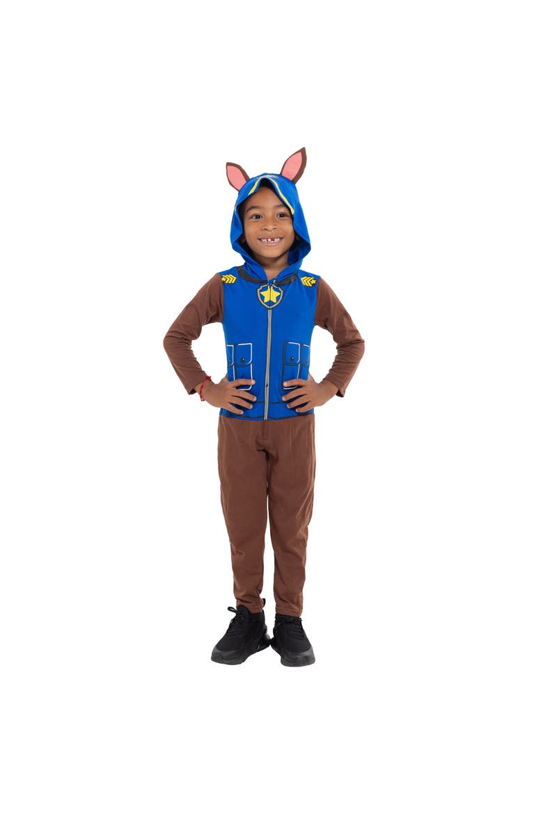 Paw Patrol One Piece Coverall, Alternate, color, Blue Brown Chase