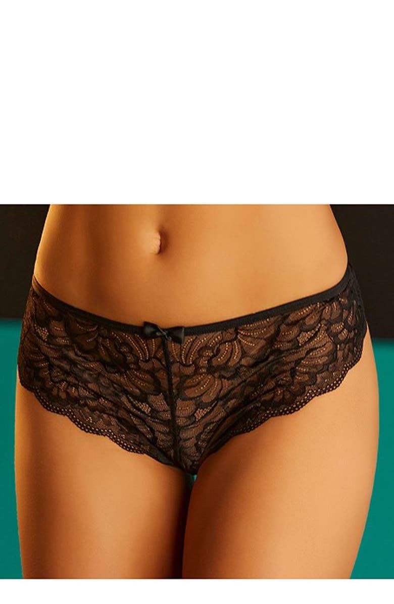 LASCANA 2 Pk Open Thongs, Alternate, color, Black