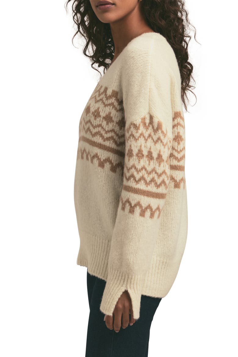 The Winter William Merino Wool Blend Sweater, Alternate, color, IVORY FAIRISLE