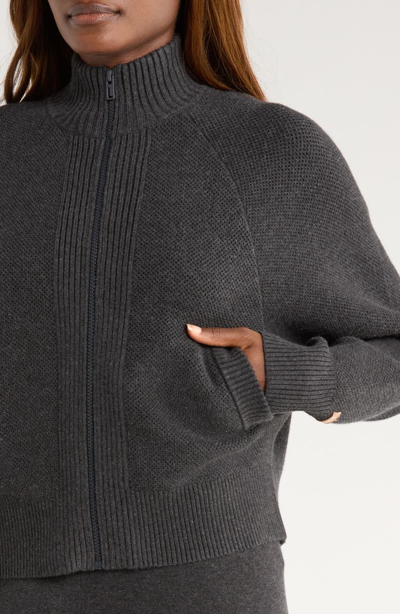 Lunya Organic Cotton Blend Cardigan, Alternate, color, Waving Shadow