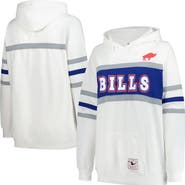Mitchell & Ness Women's Mitchell & Ness White Buffalo Bills Plus Size Head Coach Throwback Pullover Hoodie
