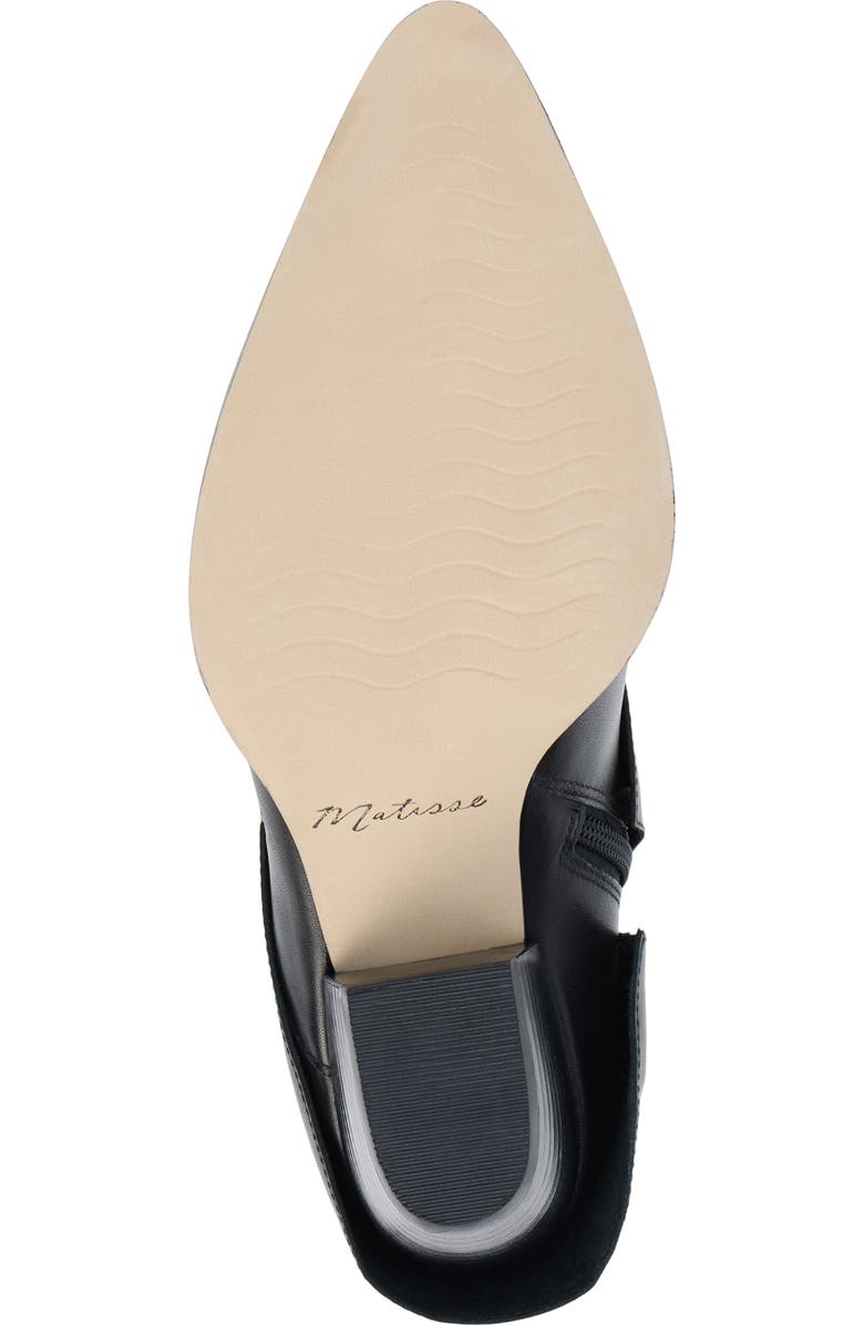 Matisse Ella Foldover Bootie, Alternate, color, Black Leather