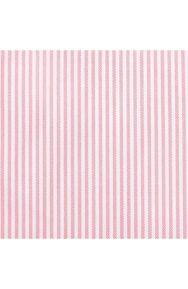 POPPY AND FRITZ Oxford Stripe 200 Thread Count Cotton Percale Sheet Set, Alternate, color, Pink/ White