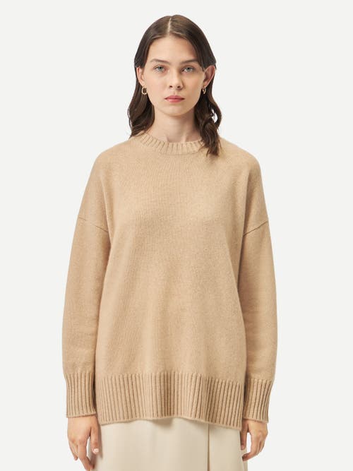 Gobi Mongolian Cashmere Loose-fit Cashmere Sweater In Beige