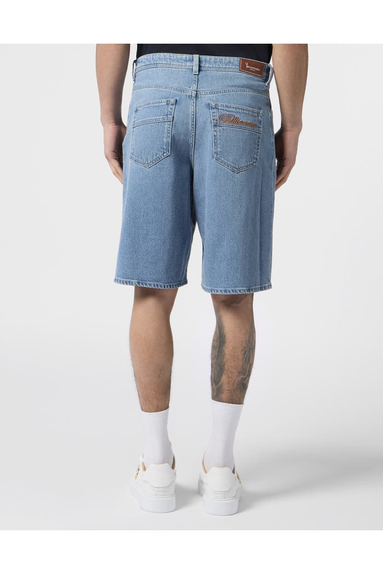 Denim Shorts Bb Signature Men, Alternate, color, lightblue