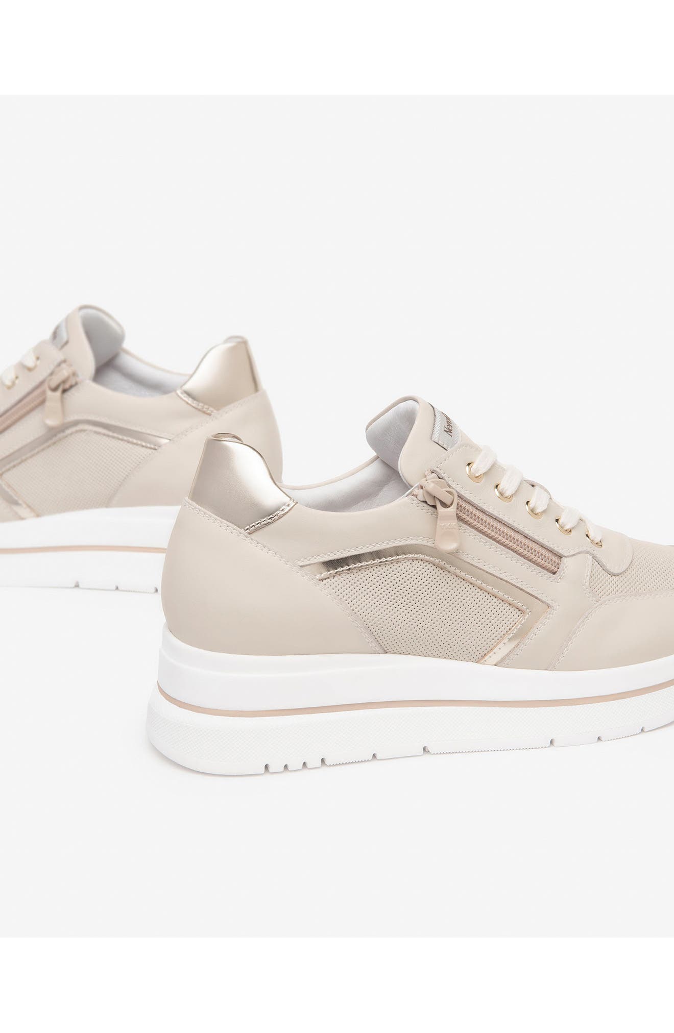 Hidden Wedge Sneaker, Alternate, color, MILK