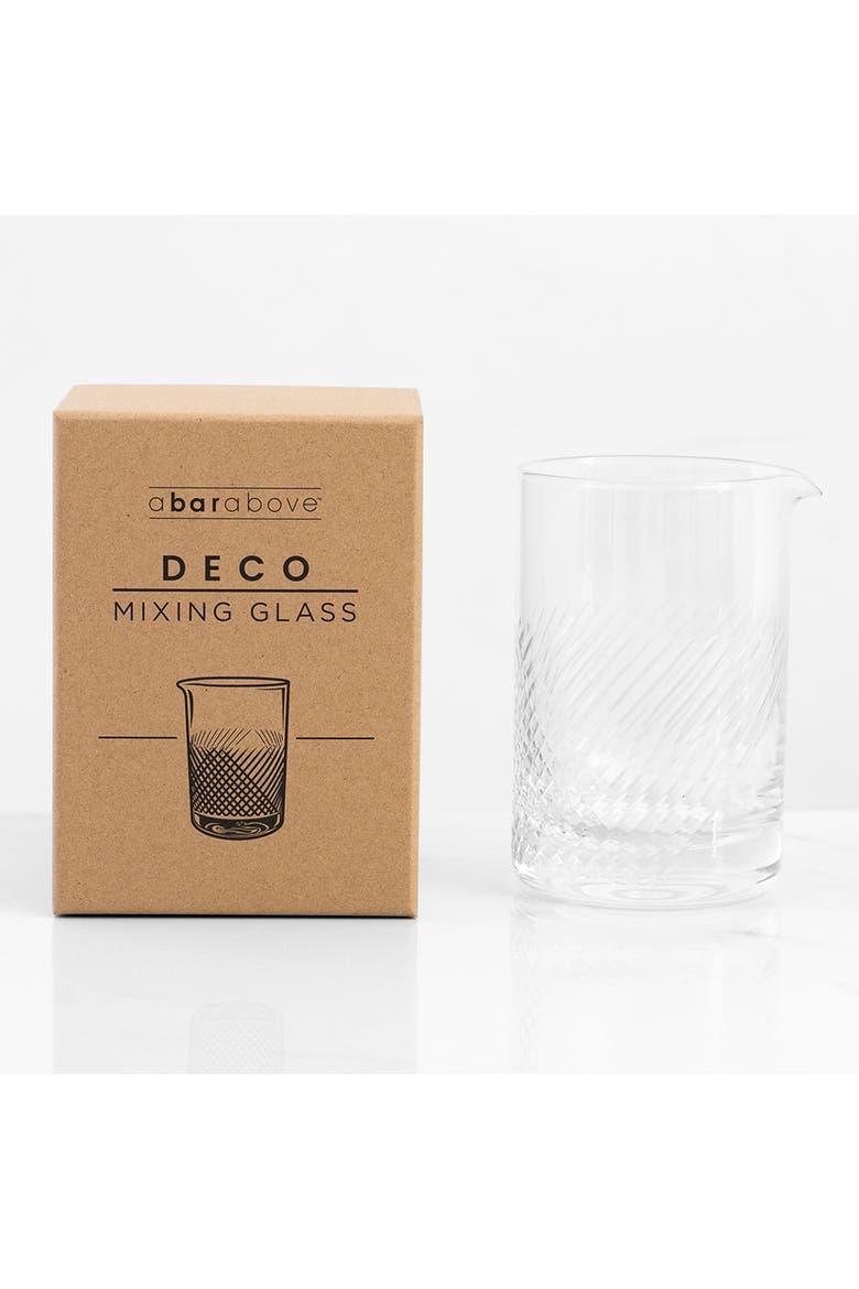 Cocktail Mixing Glass, Deco Style, Alternate, color, Glass