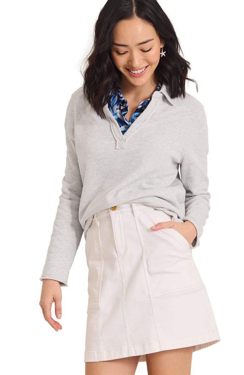 Tommy Bahama Marina del Mar Cotton Johnny Collar Sweatshirt, Alternate, color,