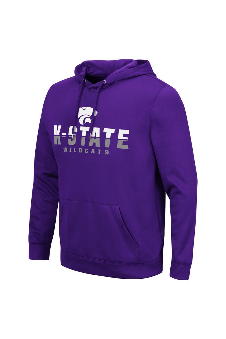 Men's Colosseum Purple Kansas State Wildcats Lantern Pullover Hoodie, Alternate, color, Purple
