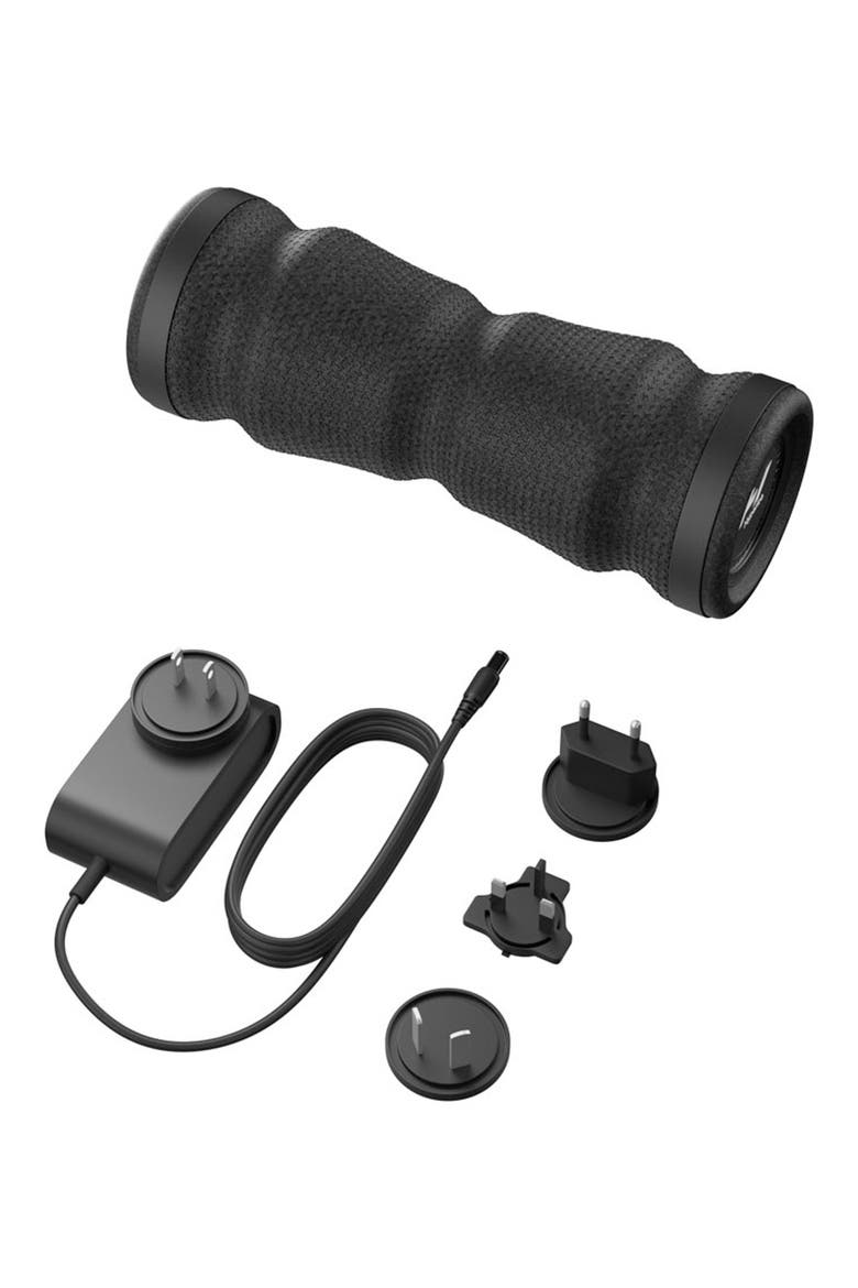 Vyper Go Compact Vibrating Fitness Foam Roller, Main, color, BLACK
