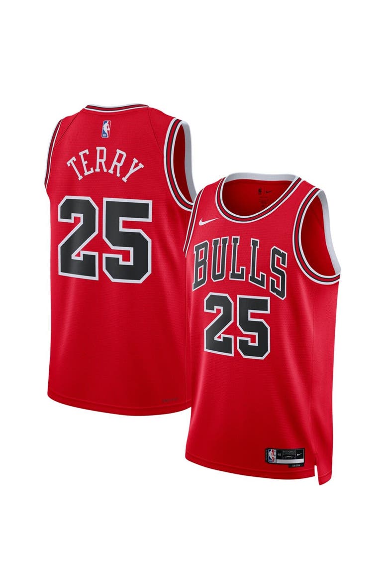 Unisex Nike Dalen Terry Red Chicago Bulls 2022 NBA Draft First Round Pick Swingman Jersey - Icon Edition, Main, color, Red