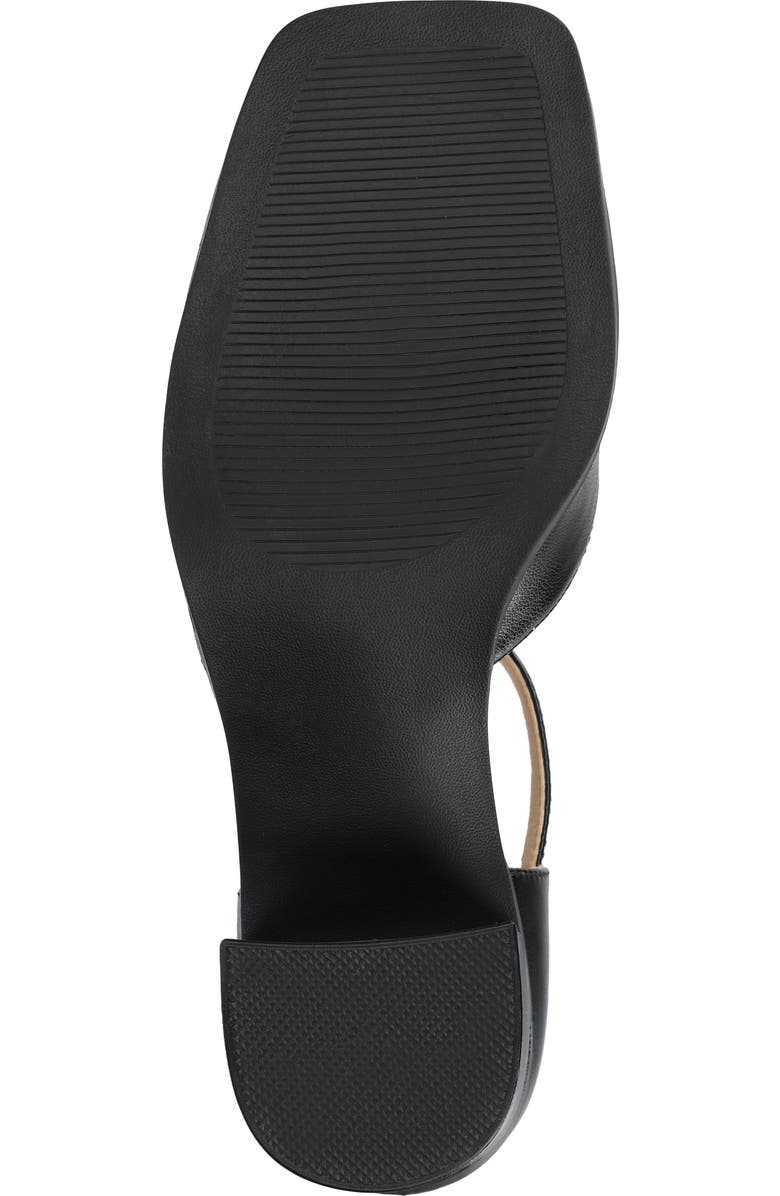 Journee Collection Evangeline Block Heel Pump, Alternate, color, Black Pu