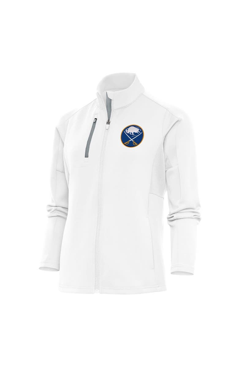 ANTIGUA Women's Antigua White Buffalo Sabres Team Logo Generation Full-Zip Jacket, Alternate, color,