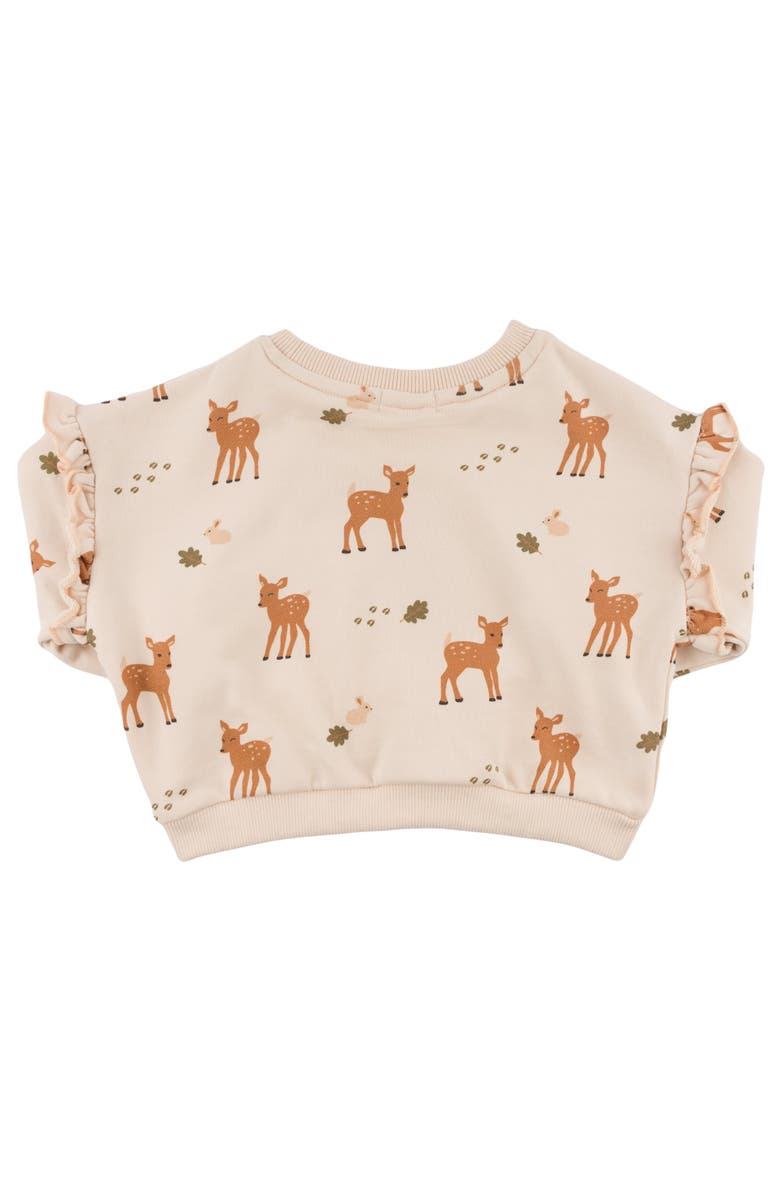 Oh baby! Brand Deer Print Slouch- Infant, Alternate, color, Pale Pink