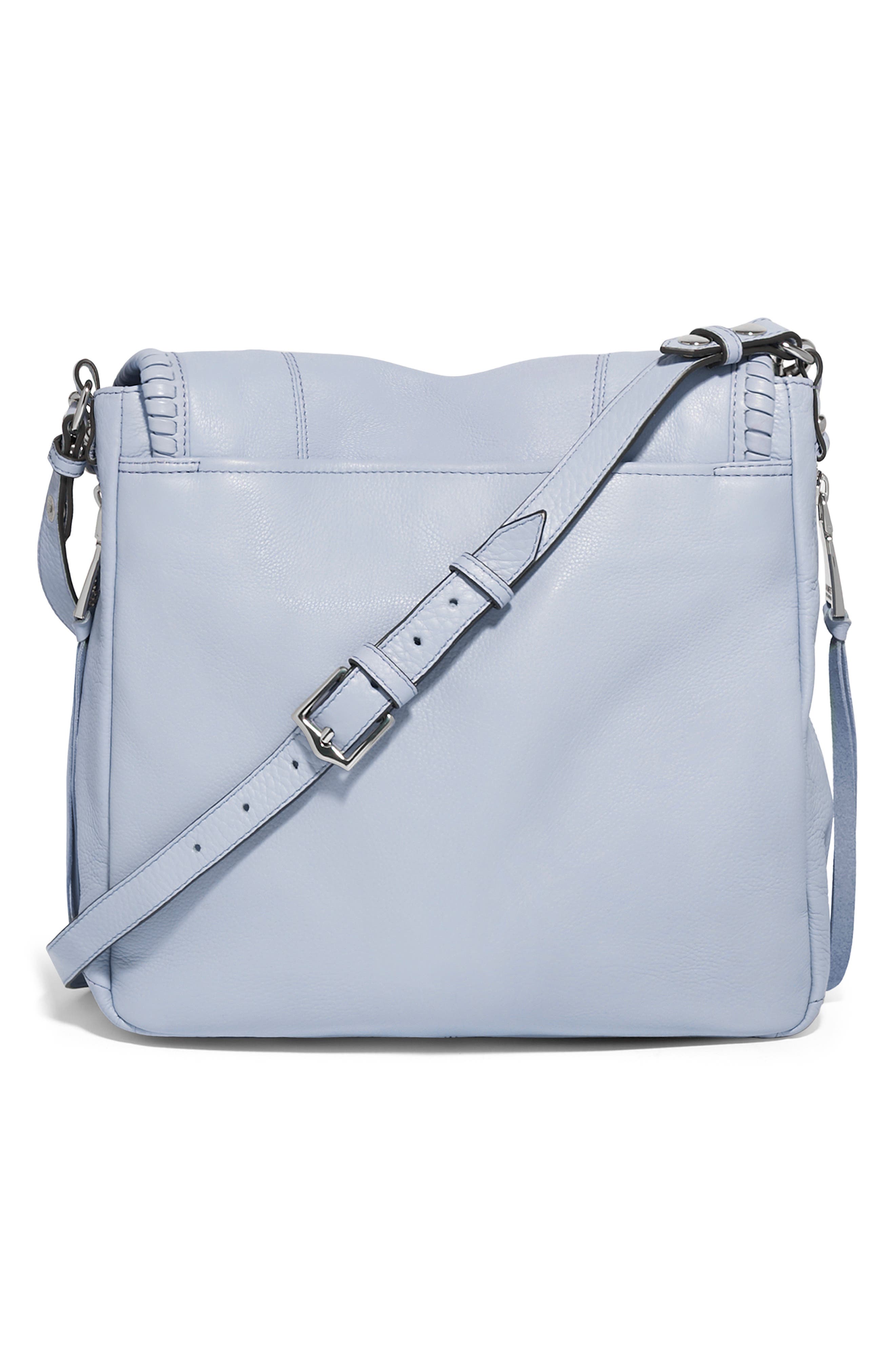 All for Love Convertible Leather Shoulder Bag, Alternate, color, BREEZE BLUE