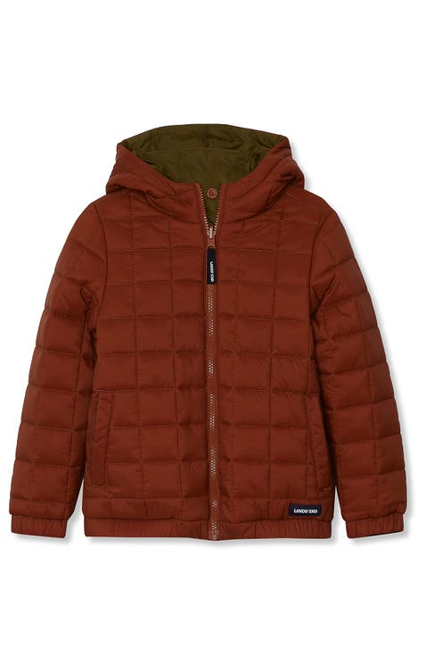 Kids Quilted Reversible Water Resistant Jacket
