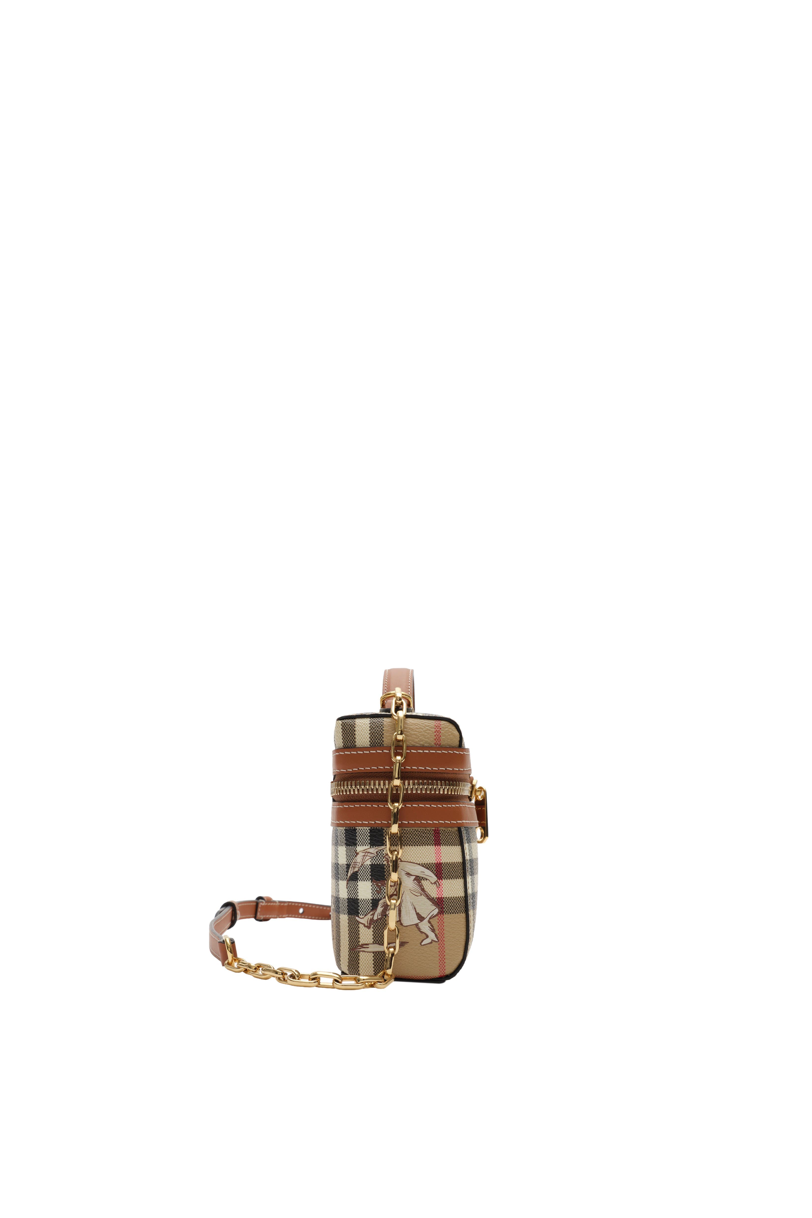 Mini Check Mates Vanity Bag, Alternate, color, Archive beige
