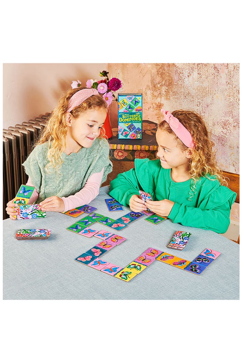 Shiny Butterfly Dominoes, Alternate, color, MULTI