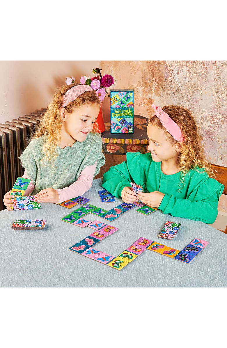 eeBoo Shiny Butterfly Dominoes, Alternate, color, Multi