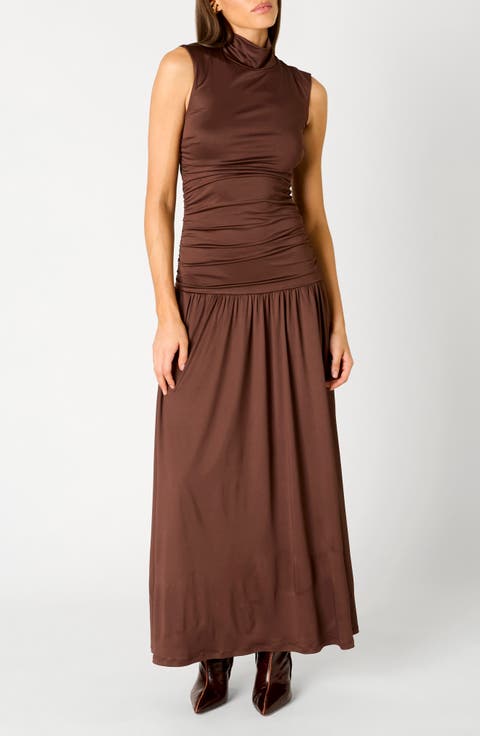 Lark Ruched Maxi Dress