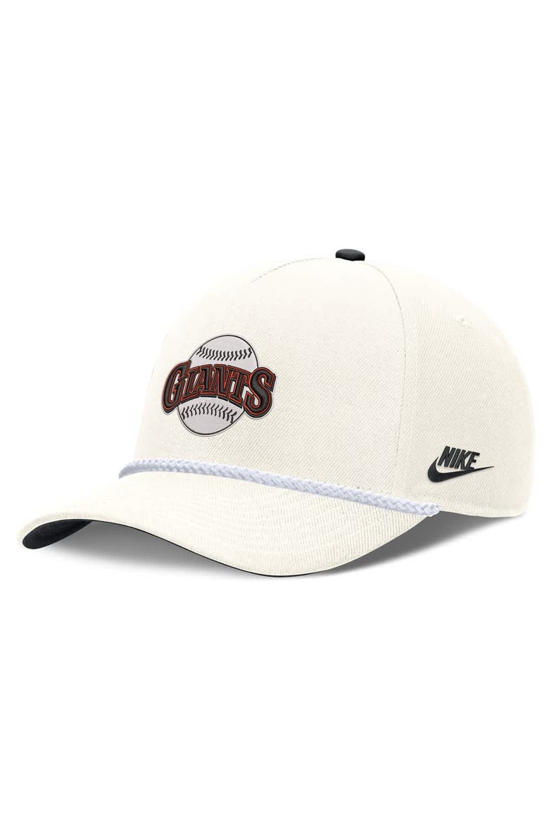 Men's Nike Cream San Francisco Giants Cooperstown Rise Adjustable Hat, Main, color, Cream