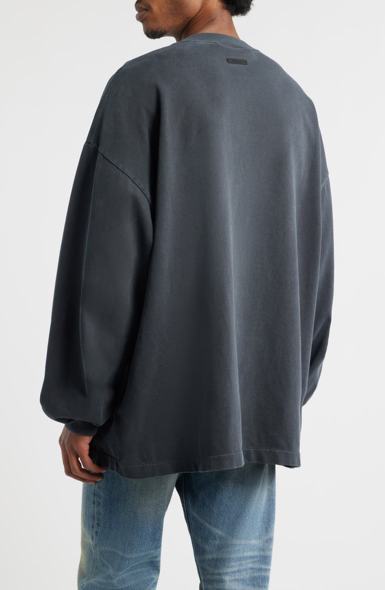 Fear of God Essentials Training '90s Long Sleeve Logo Graphic T-Shirt, Alternate, color, Faded Iron Grey