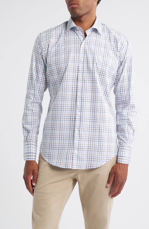 Crown Light Plaid Button-Up Shirt