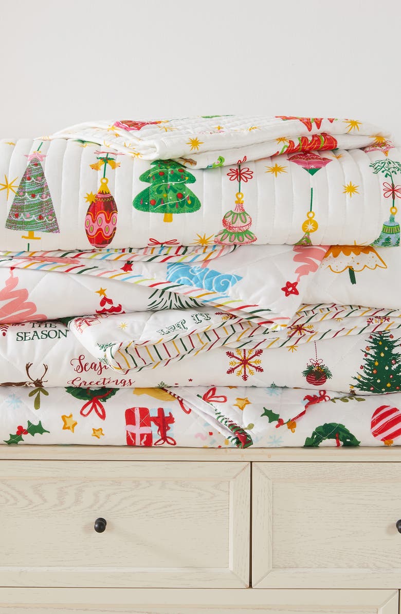 Woven & Weft Holiday 3-Piece Quilt Set, Alternate, color, Happy Hillside