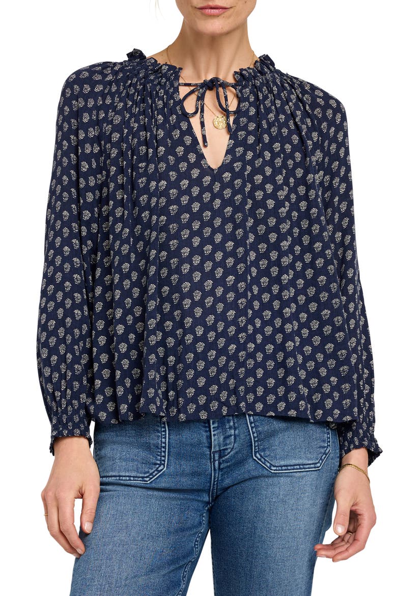 Emery Print Blouse, Main, color, LOTUS FLORAL PRINT