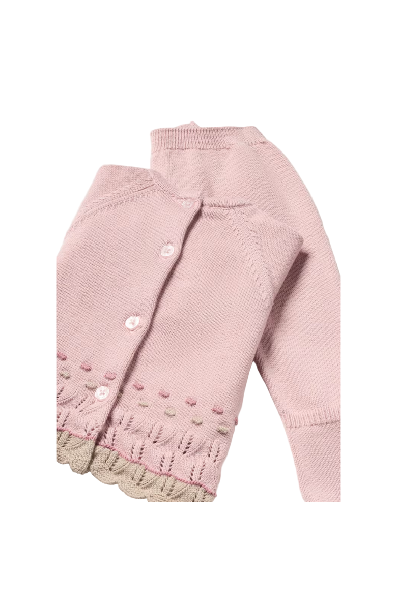 Mayoral Newborn 3 Piece Knit Set, Alternate, color, Pink